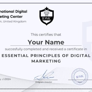 Essential Principles of digital marketing certificate